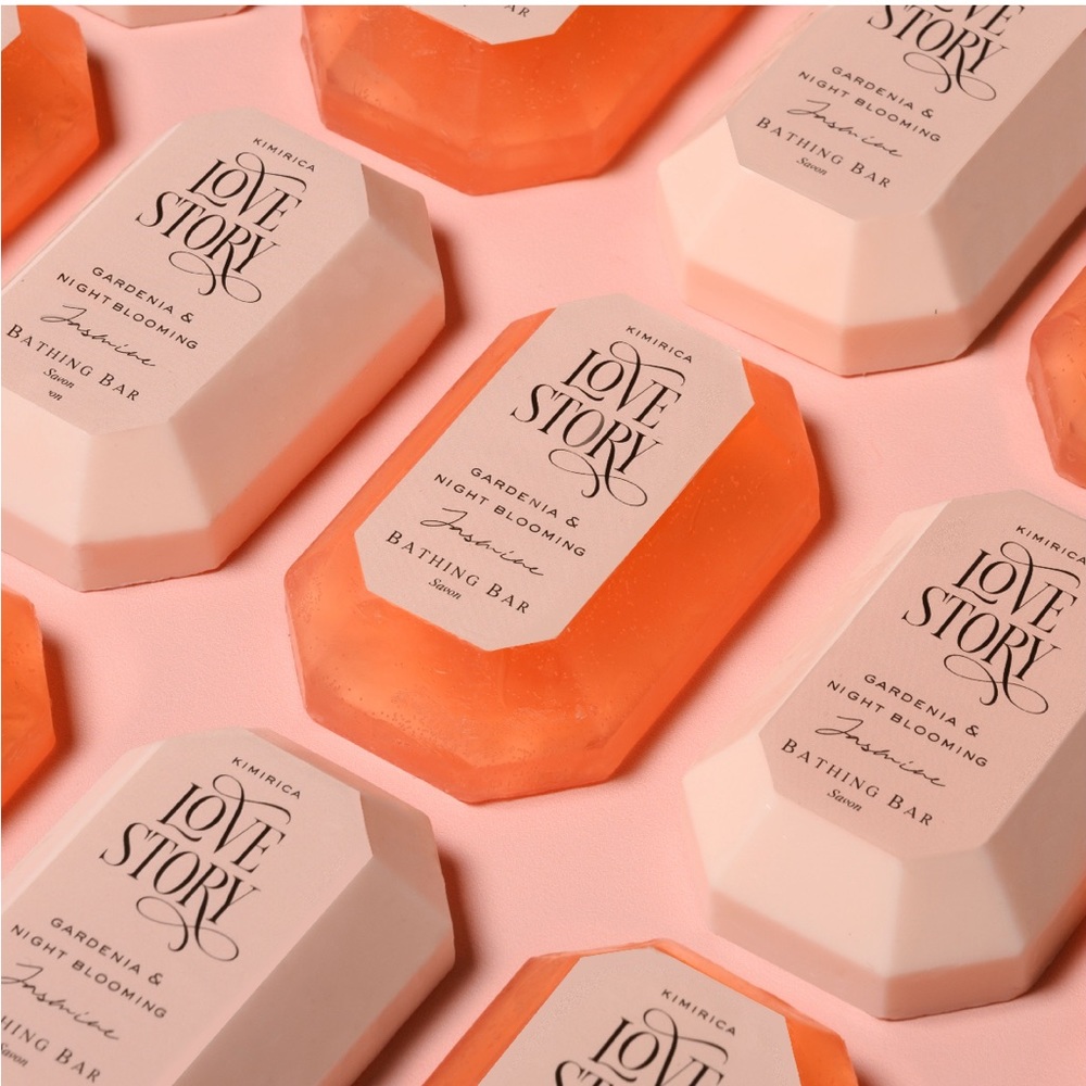 Kimirica Love Story handmade bathing soap bar gift box - pack of two - Picture 5 of 10